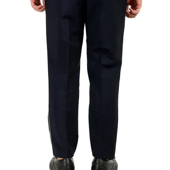 Hugo Boss Men's "Pirko4" Mohair Wool Blue Tuxedo Style Dress Pants
